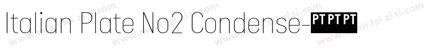 Italian Plate No2 Condense字体转换